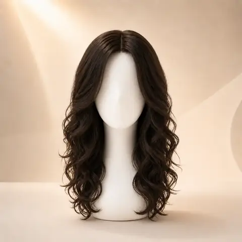Curly AI hairstyle changer preview on WigTryAI
