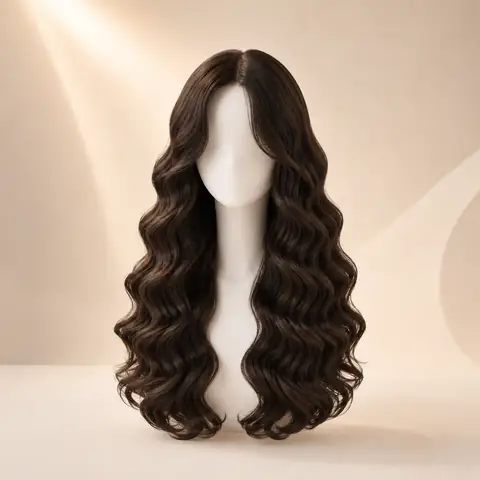 Long Deep Wave AI hairstyle preview for WigTryAI