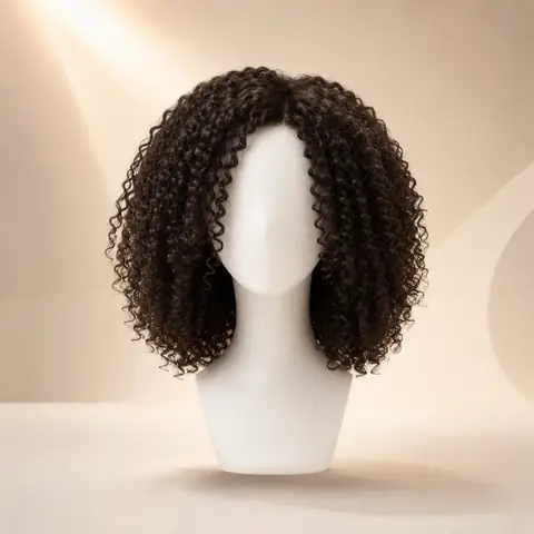 Medium Kinky Curly AI hairstyle preview for WigTryAI