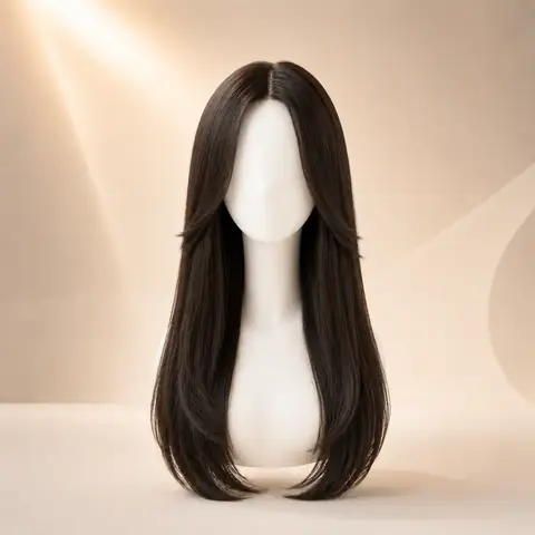 Long AI hairstyle changer preview on WigTryAI