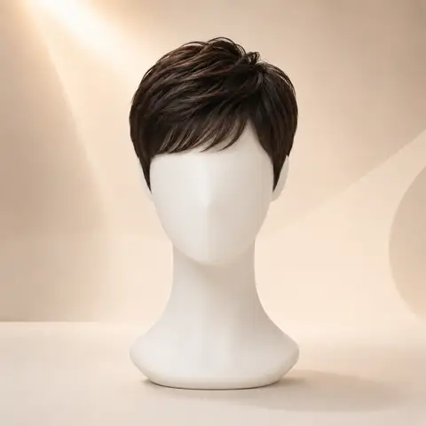 Short AI hairstyle changer preview on WigTryAI