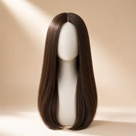 Straight AI hairstyle changer preview on WigTryAI