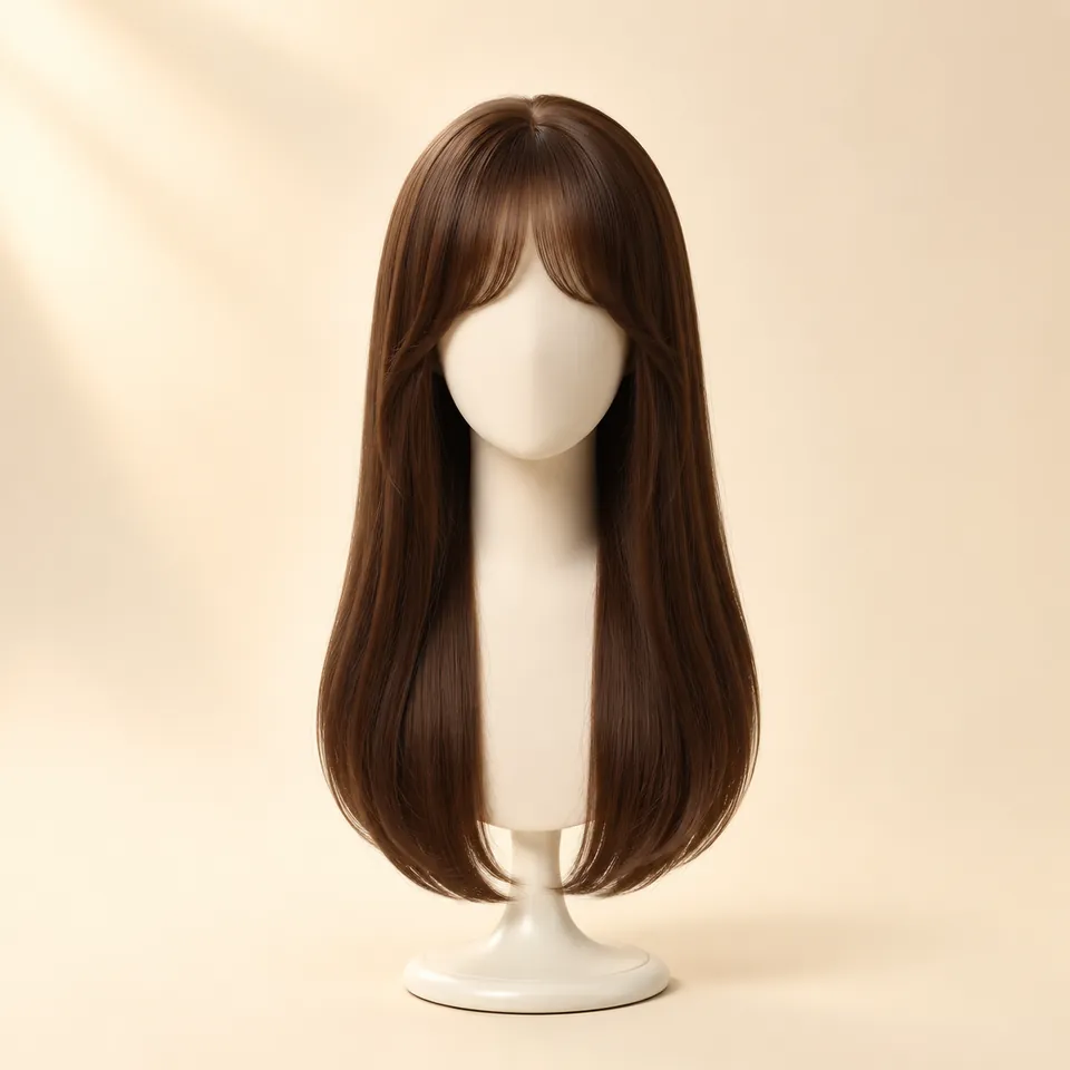 Bottleneck Bangs hairstyle preview