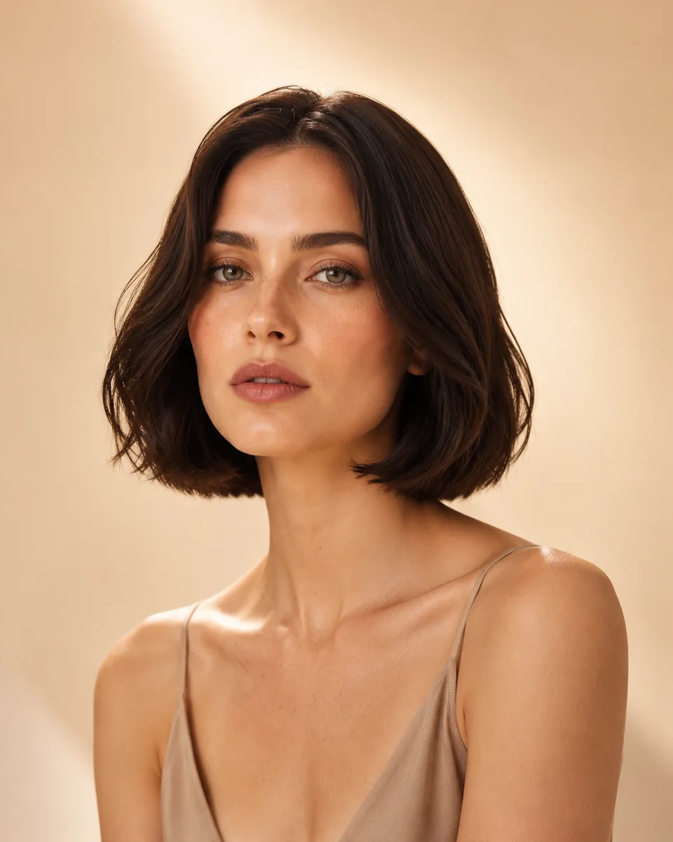 Italian Bob Inspired Look hairstyle preview on WigTryAI