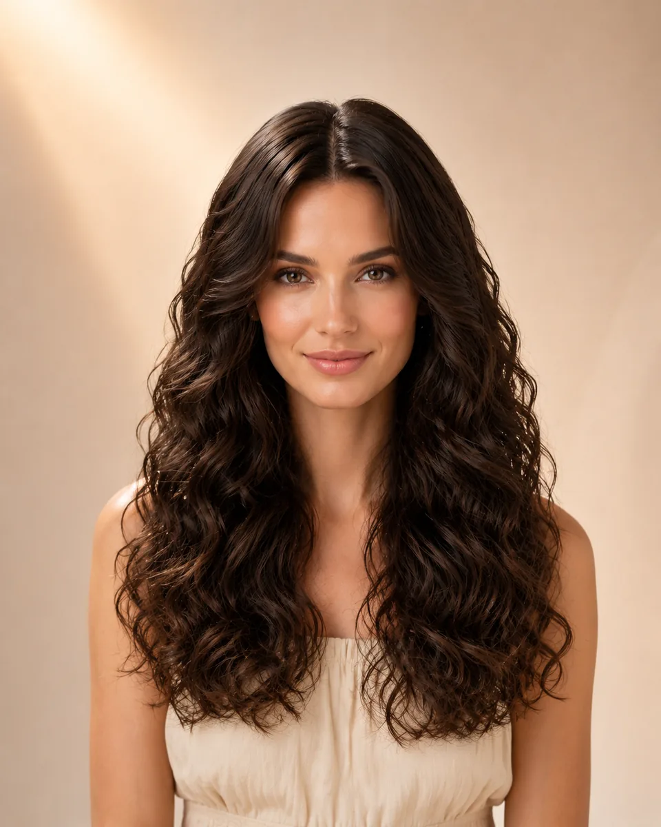 Natural-Looking Curls hairstyle preview on WigTryAI