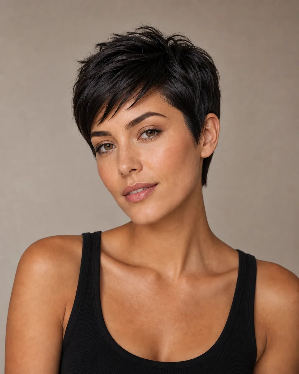 Pixie Cut hairstyle preview on WigTryAI